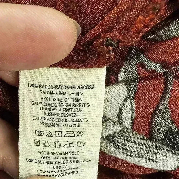 Free People Womens Size S Electric Orchid Print Swing Tunic Dress Boho Flowers - Picture 12 of 14